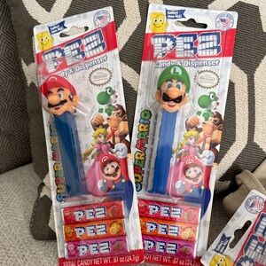 Super Mario Candy Dispenser Set - Blue and Green